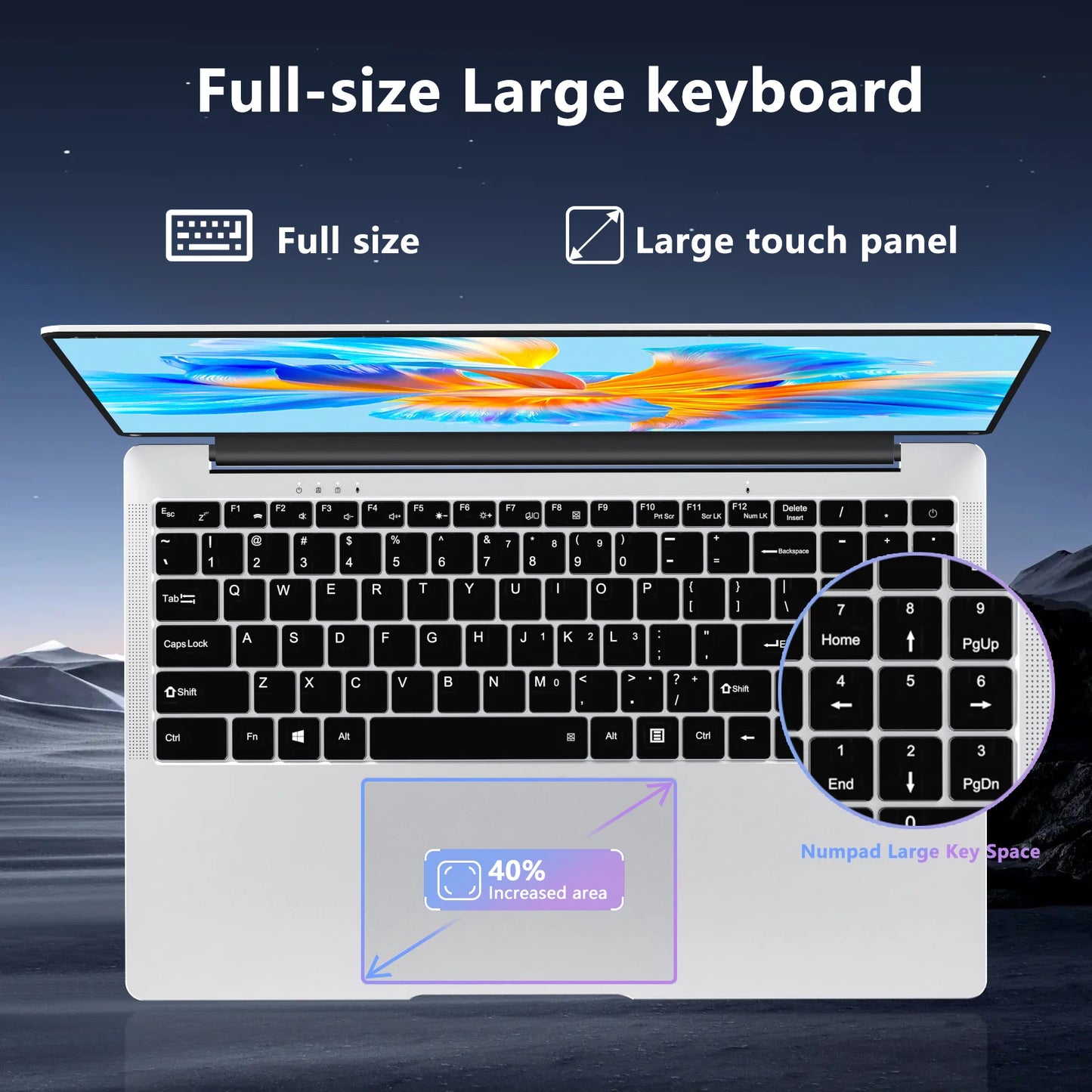 15.6 Inch 8GB RAM Portable Notebook Computer