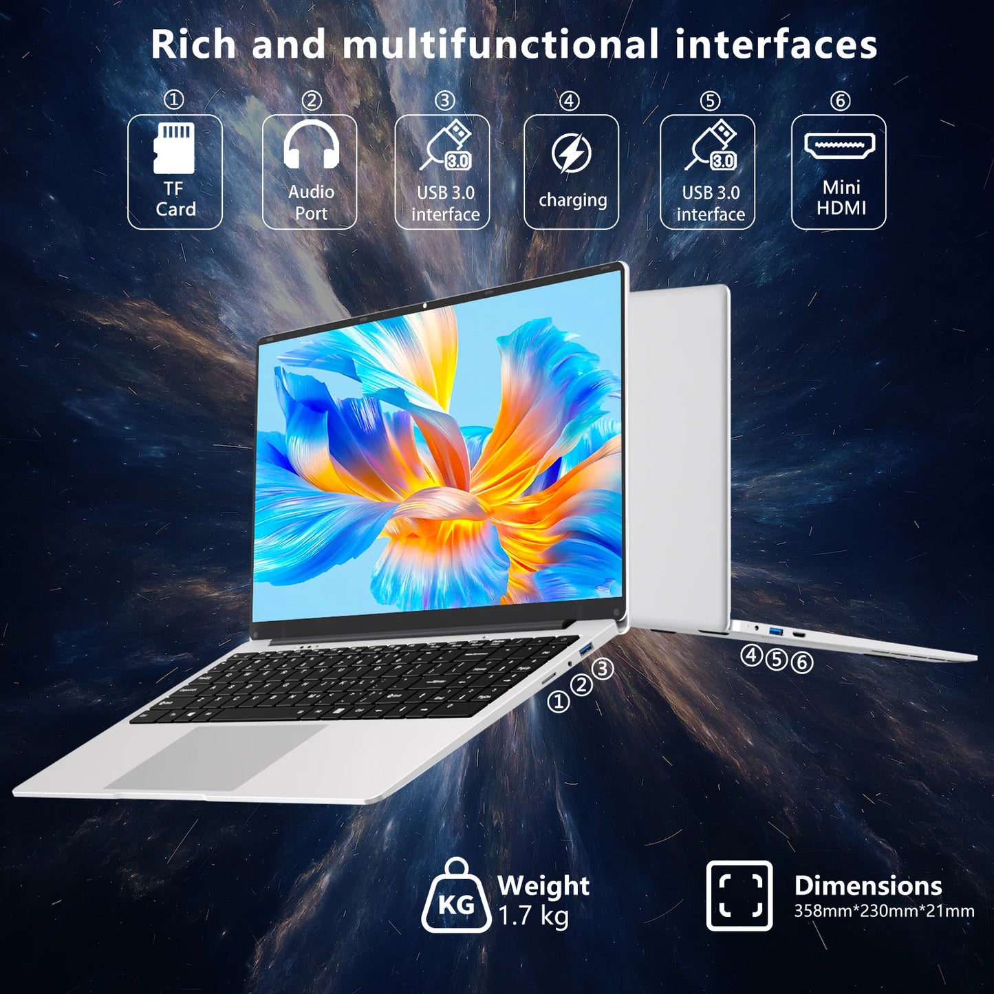 15.6 Inch 8GB RAM Portable Notebook Computer