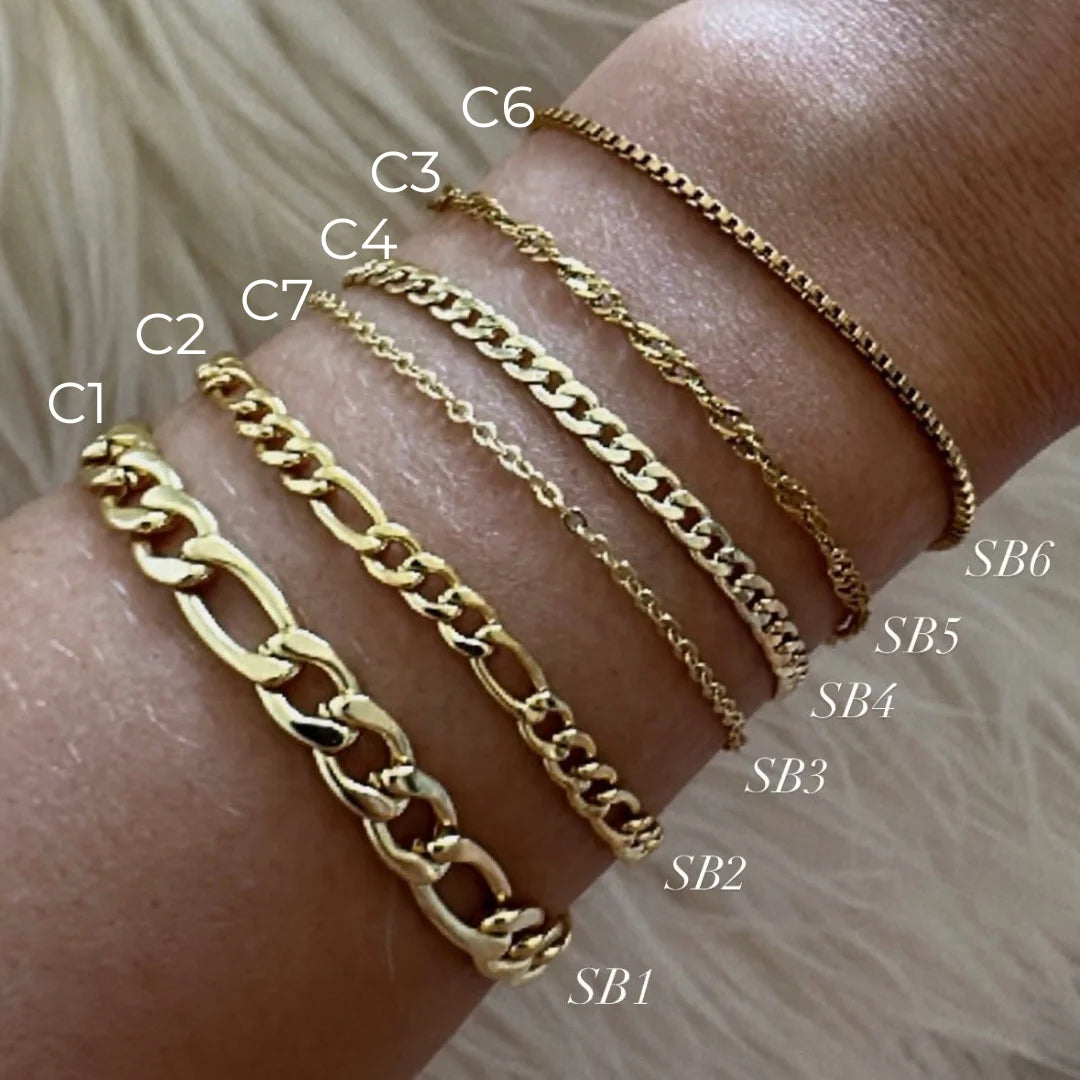 Customized Double Plated Name Anklet