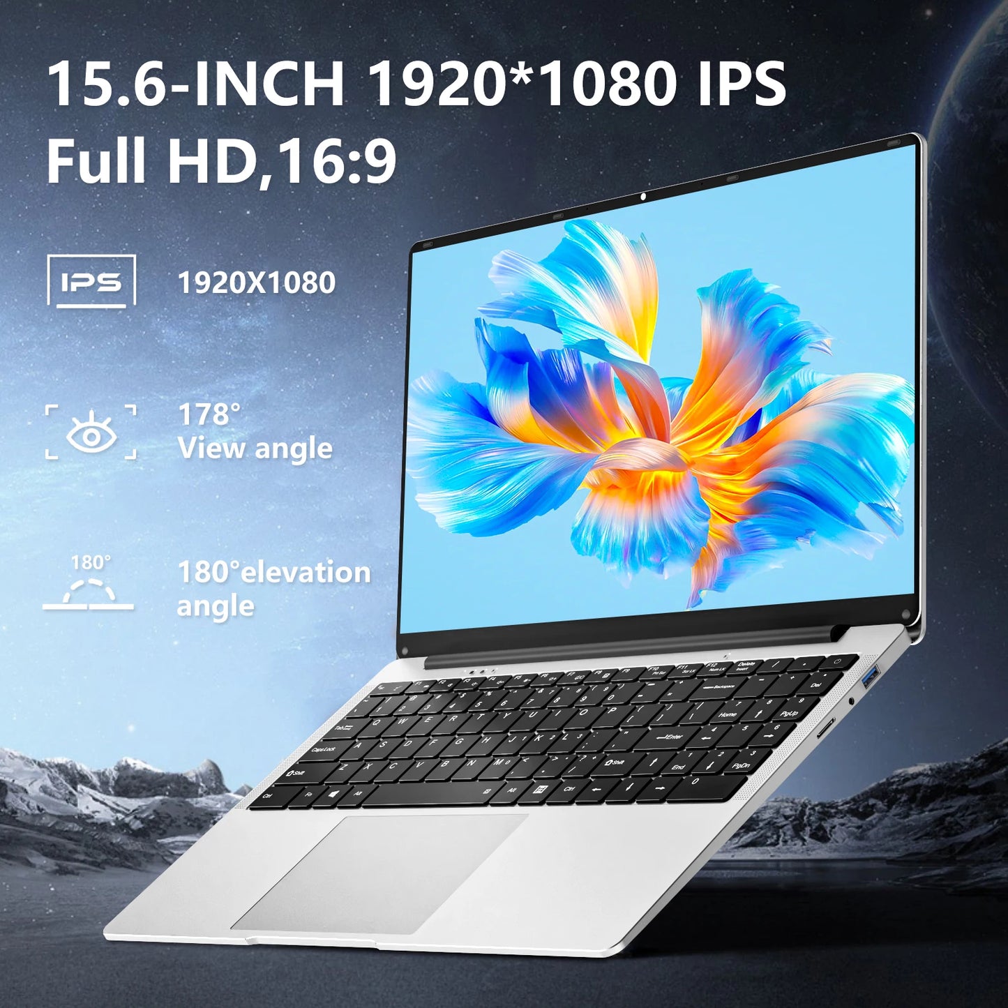 15.6 Inch 8GB RAM Portable Notebook Computer