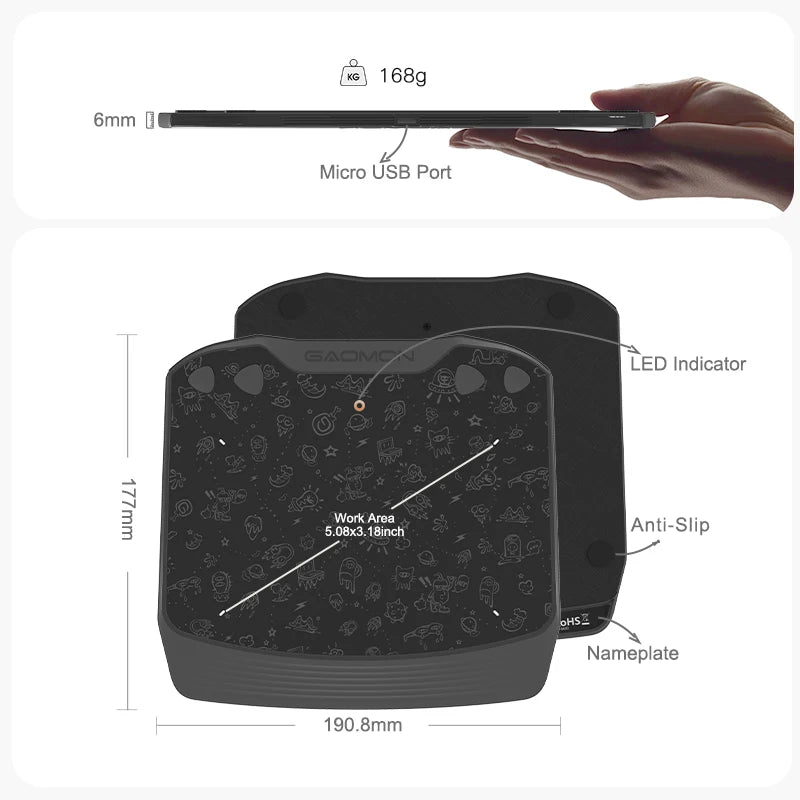 GAOMON S630 Drawing Graphic Tablet