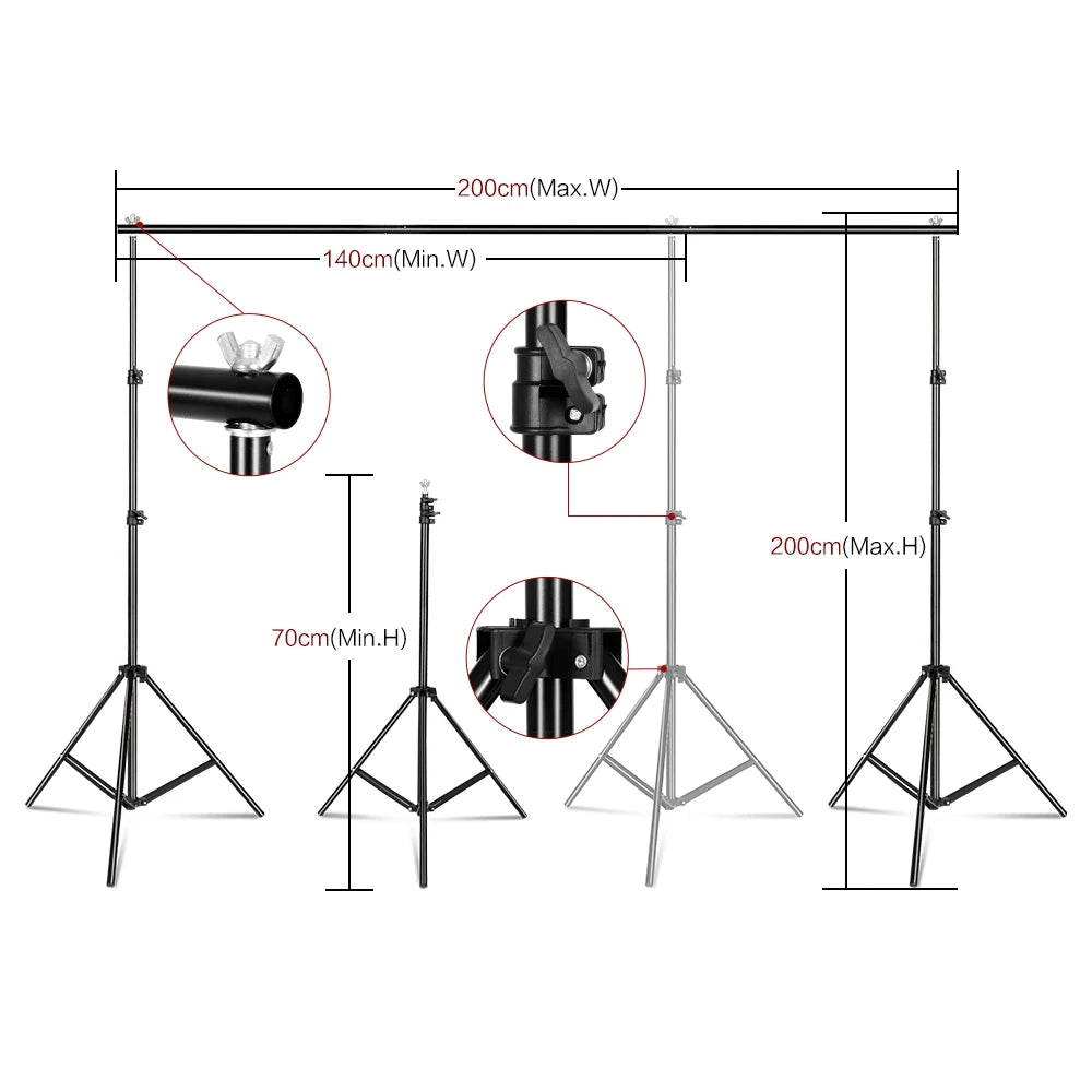 Photography Background Frame Support Softbox Lighting Kit