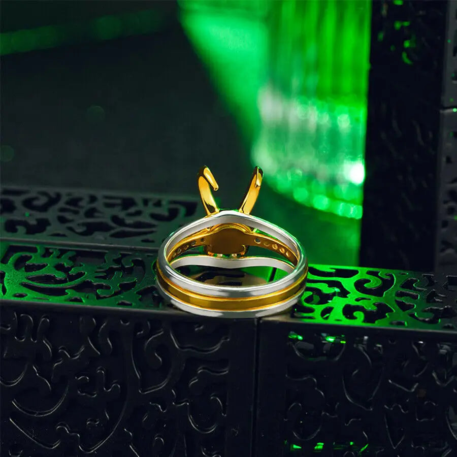 925 Sterling Silver Avenger Loki Helmet Ring