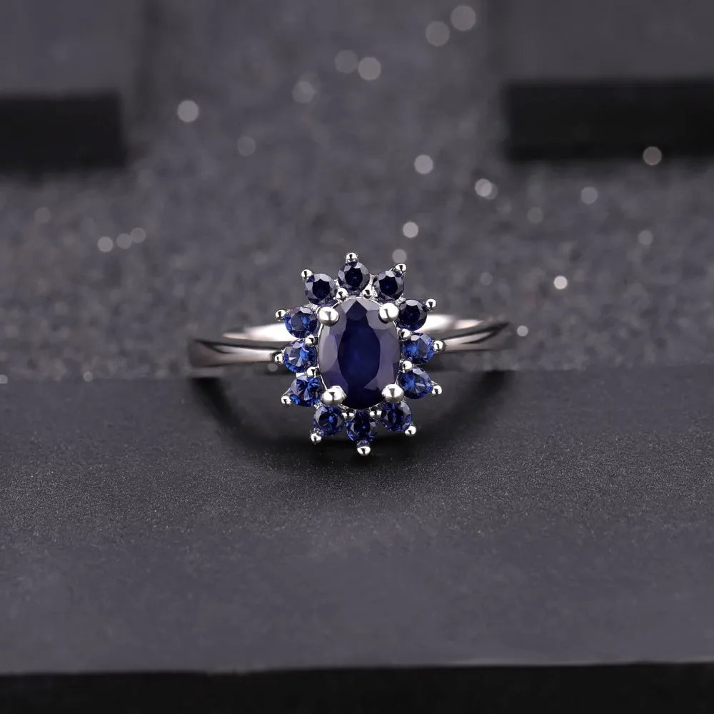 Gem's Ballet 1.89Ct Natural Blue Sapphire Gemstone Ring