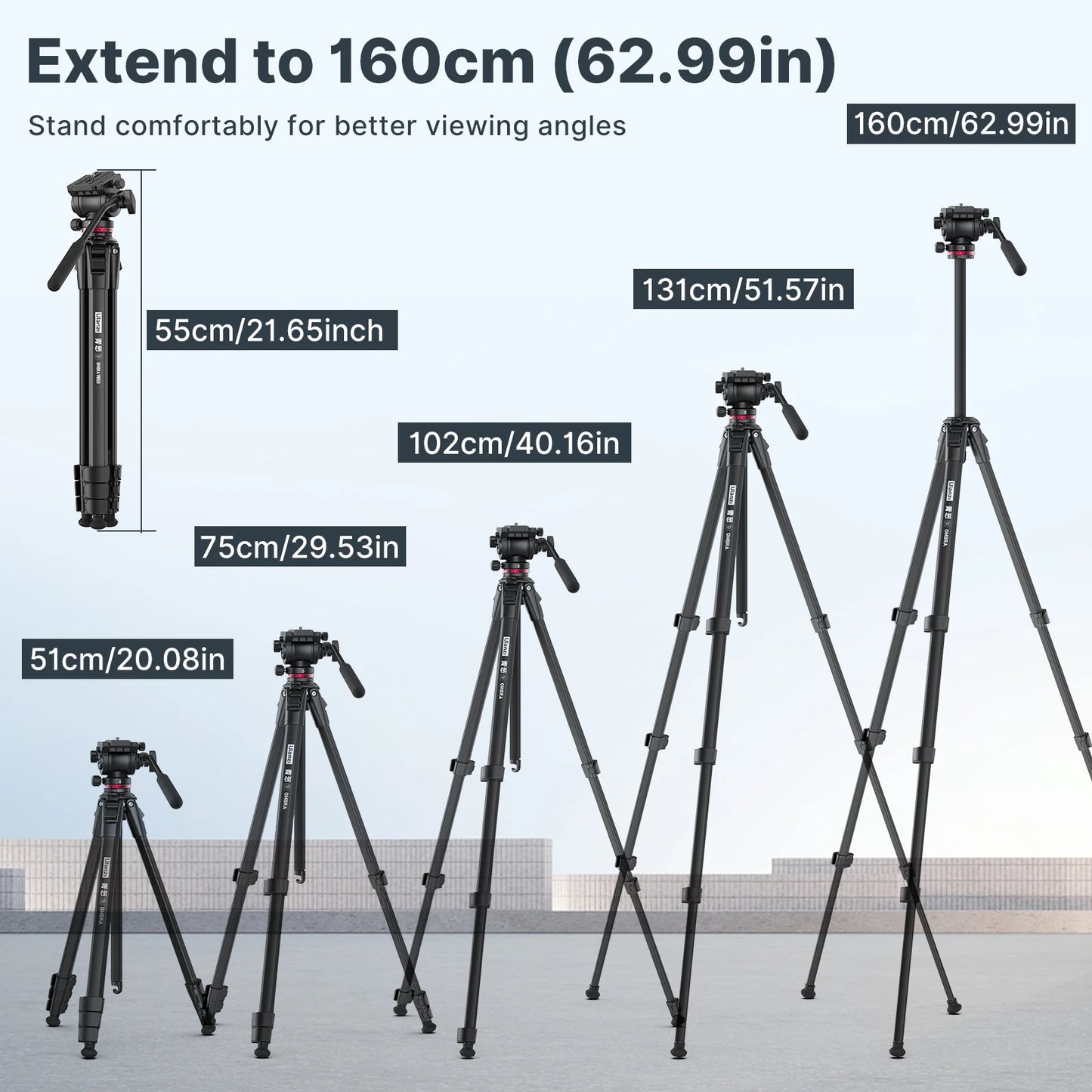 Ulanzi OMBRA 1.6M Video Travel Tripod 360°