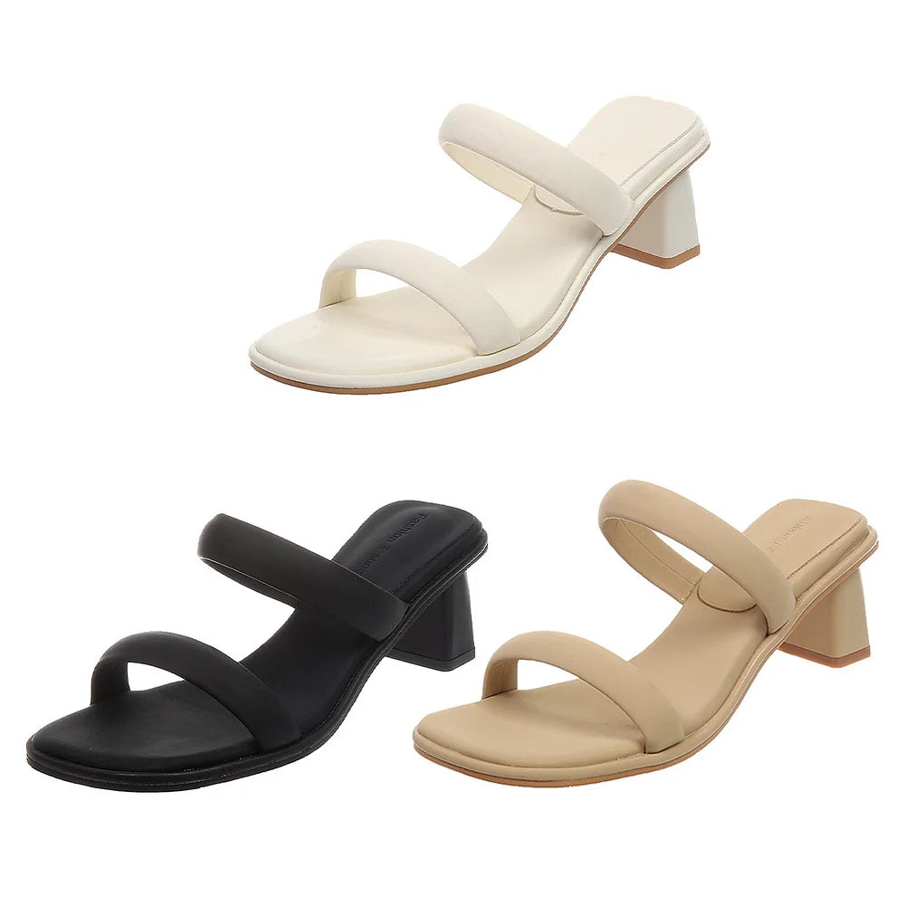 Comfortable Two Strap Open Toe Sandals