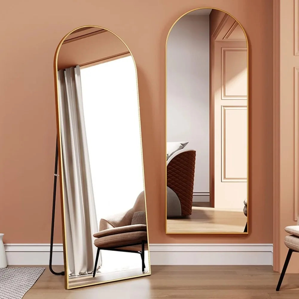 Arched Full Length ,64"x21" Free Standing Floor Mirror