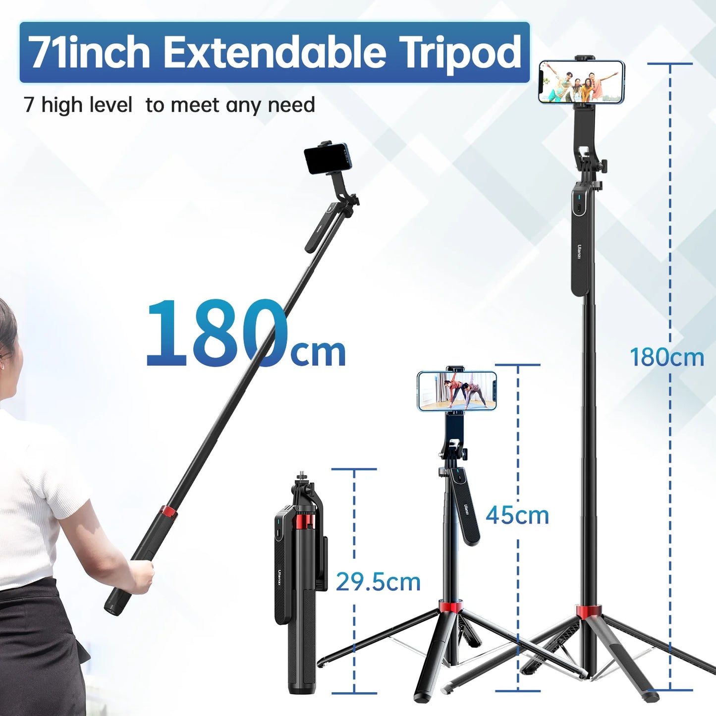 Ulanzi MA09 1.8m Selfie Stick Tripod