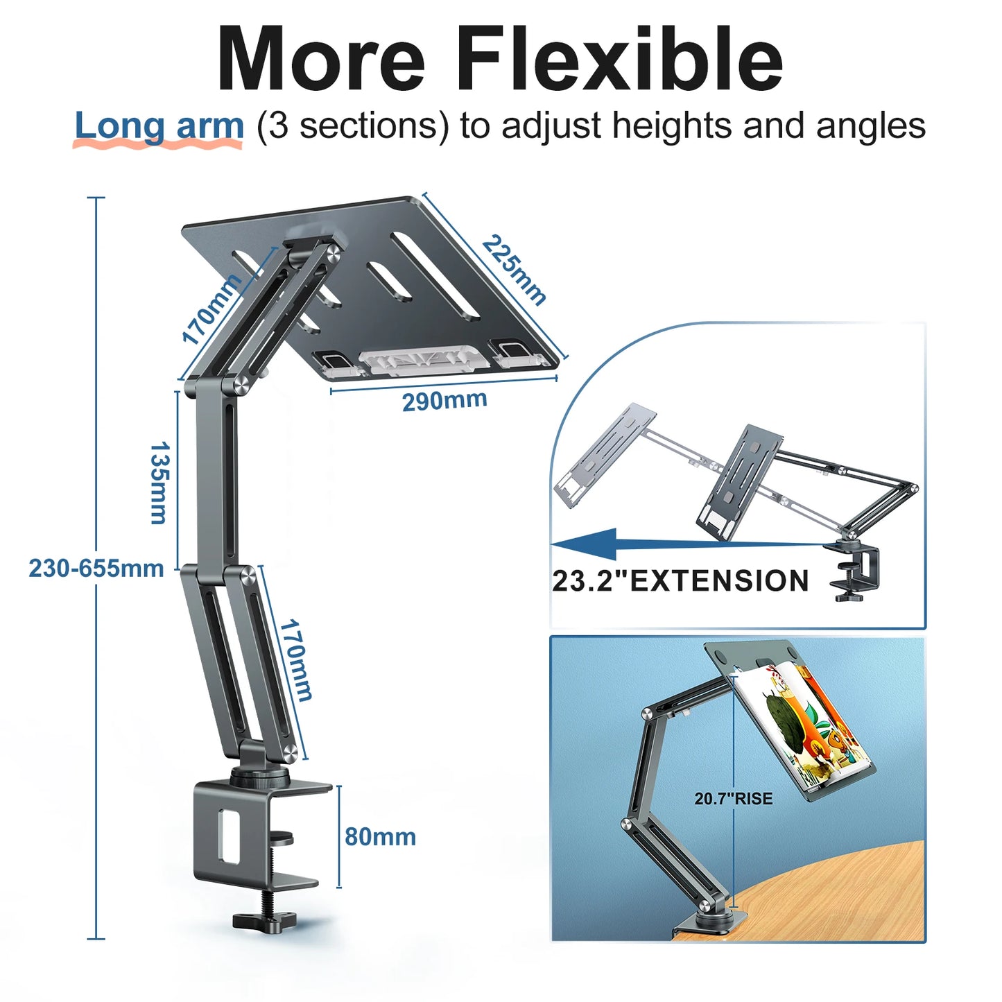 Oatsbasf Laptop and Tablet Stand Clamp