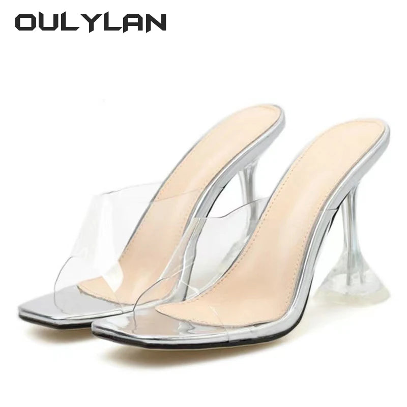 Oulylan Summer Womens Transparent Sandals