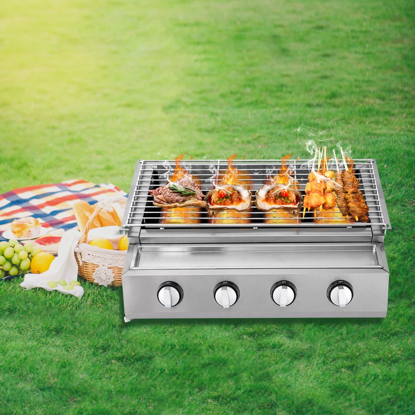 Propane Gas Stainless Steel BBQ Grill