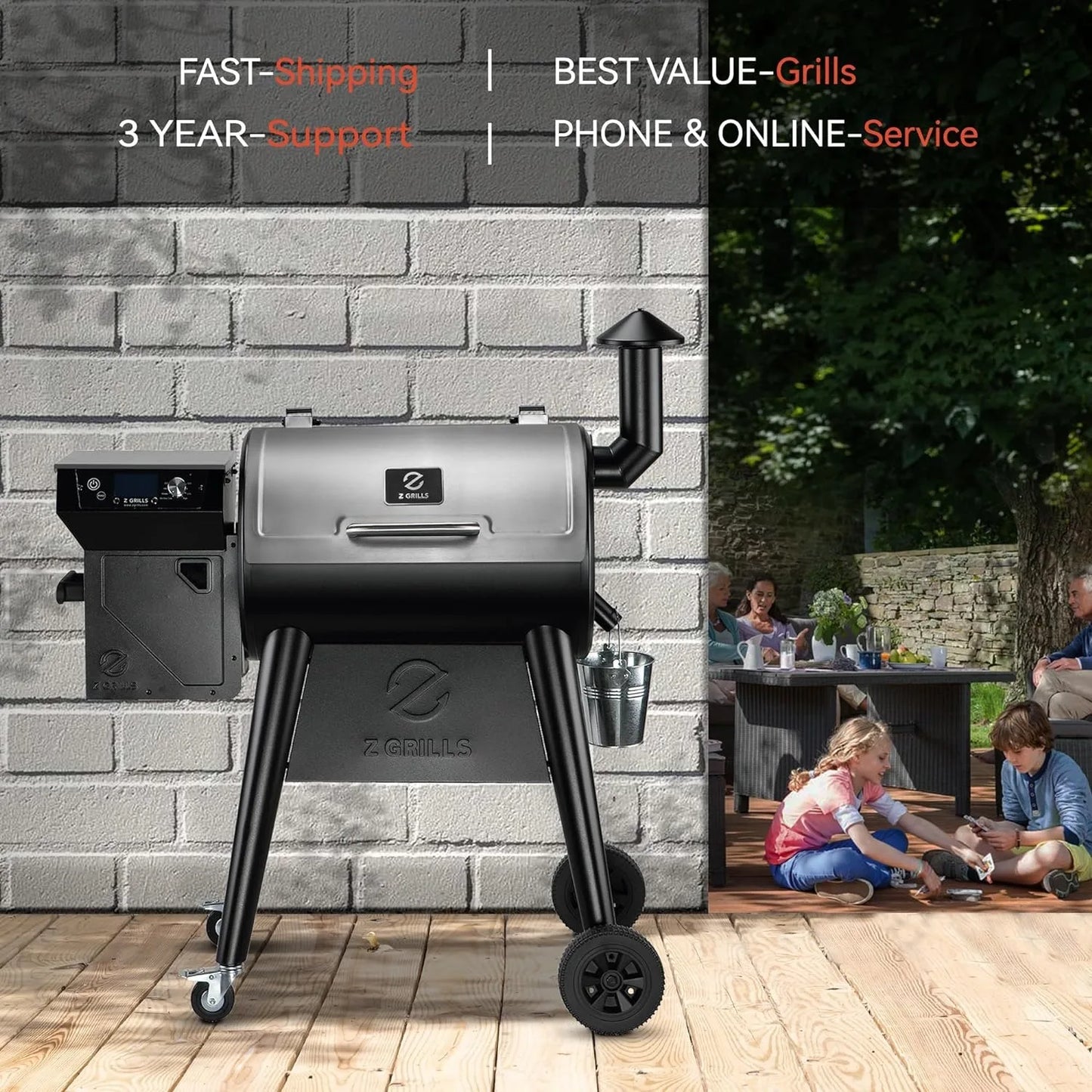 Newest Pellet Grill Smoker with PID 2.0 Controller