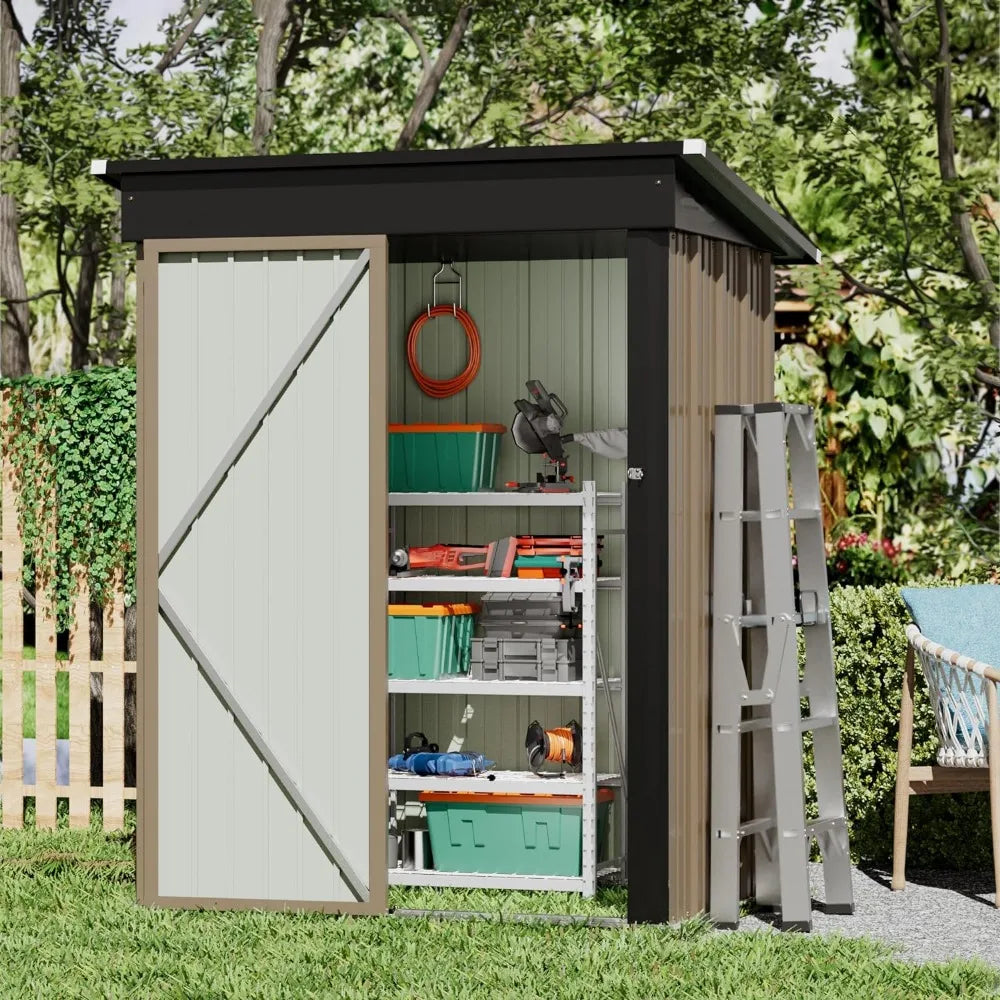 5 x 3 FT Outdoor Lockable Storage Shed