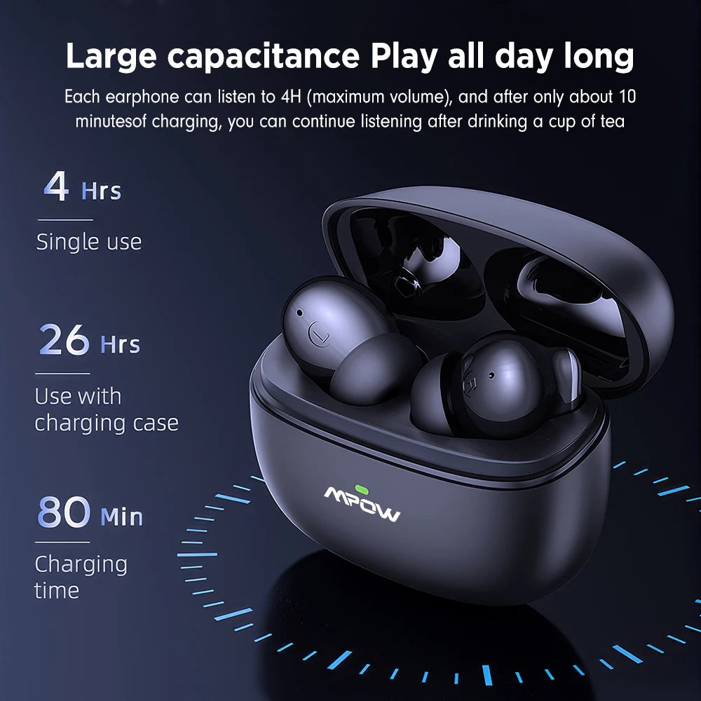 Mpow XY-17 ANC Active Noise Reduction Bluetooth Earphones