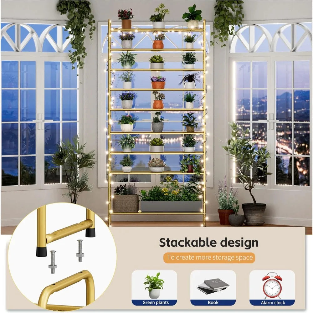 5-Tier Shoe Rack, Stackable Shoe Shelf Storage Organizer