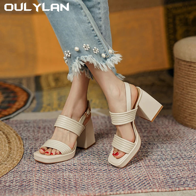 Women Fish Mouth Platform Heels