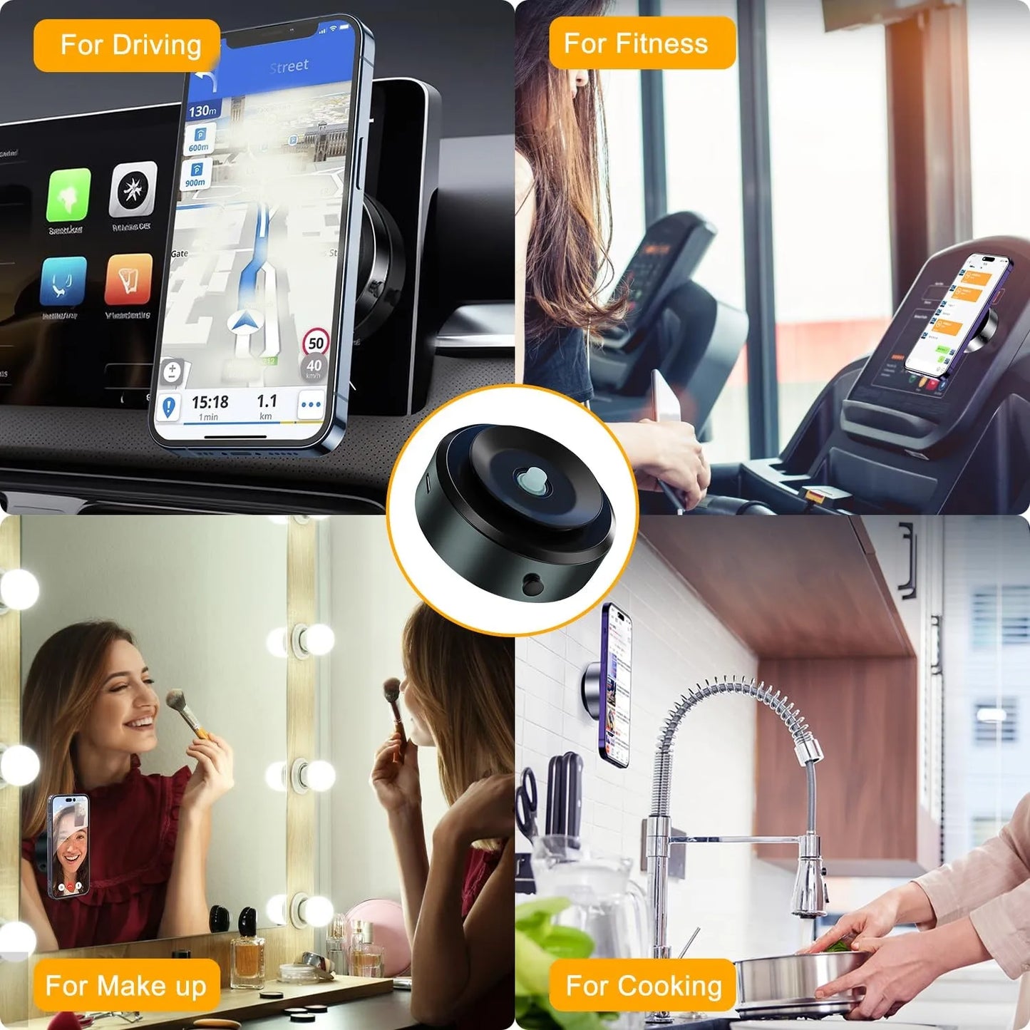 Magnetic Suction Cup Phone Mount