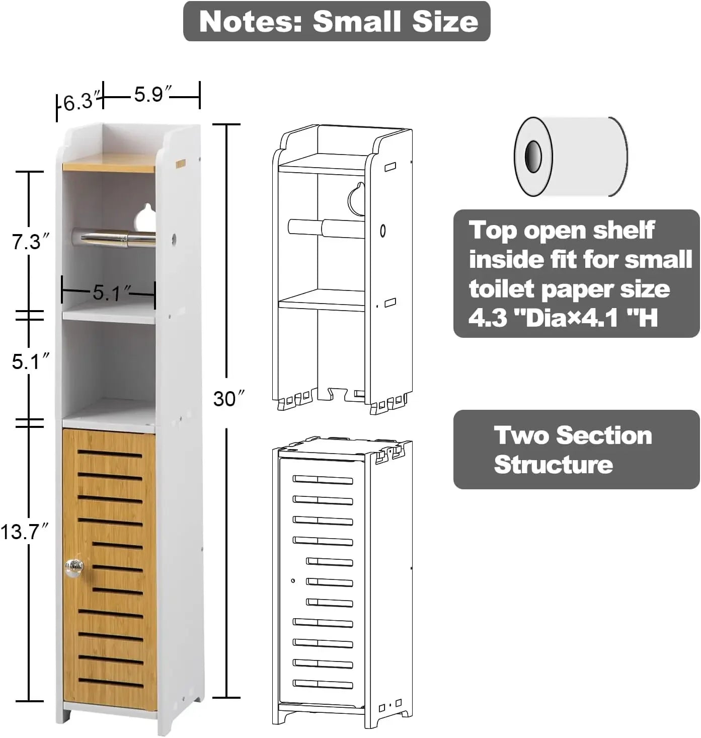 Small Bathroom Storage Cabinet