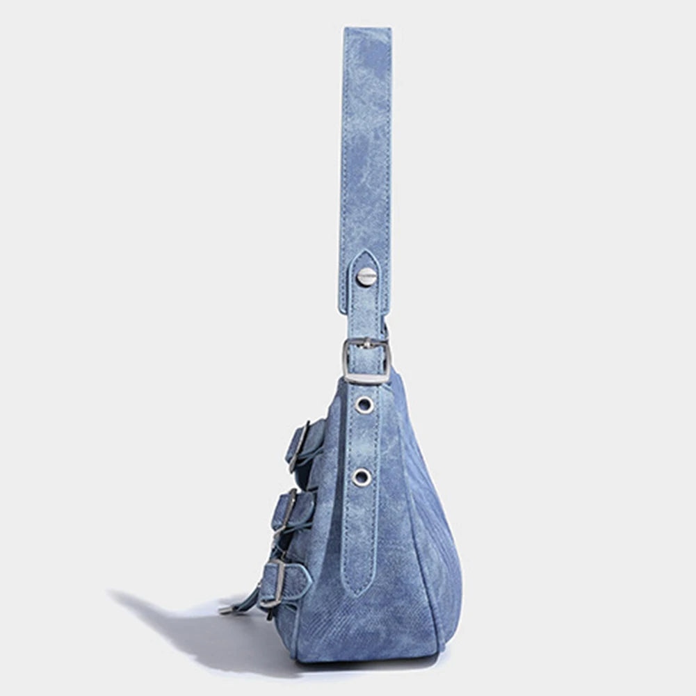 Women Retro Crescent Hobo Shoulder Bag