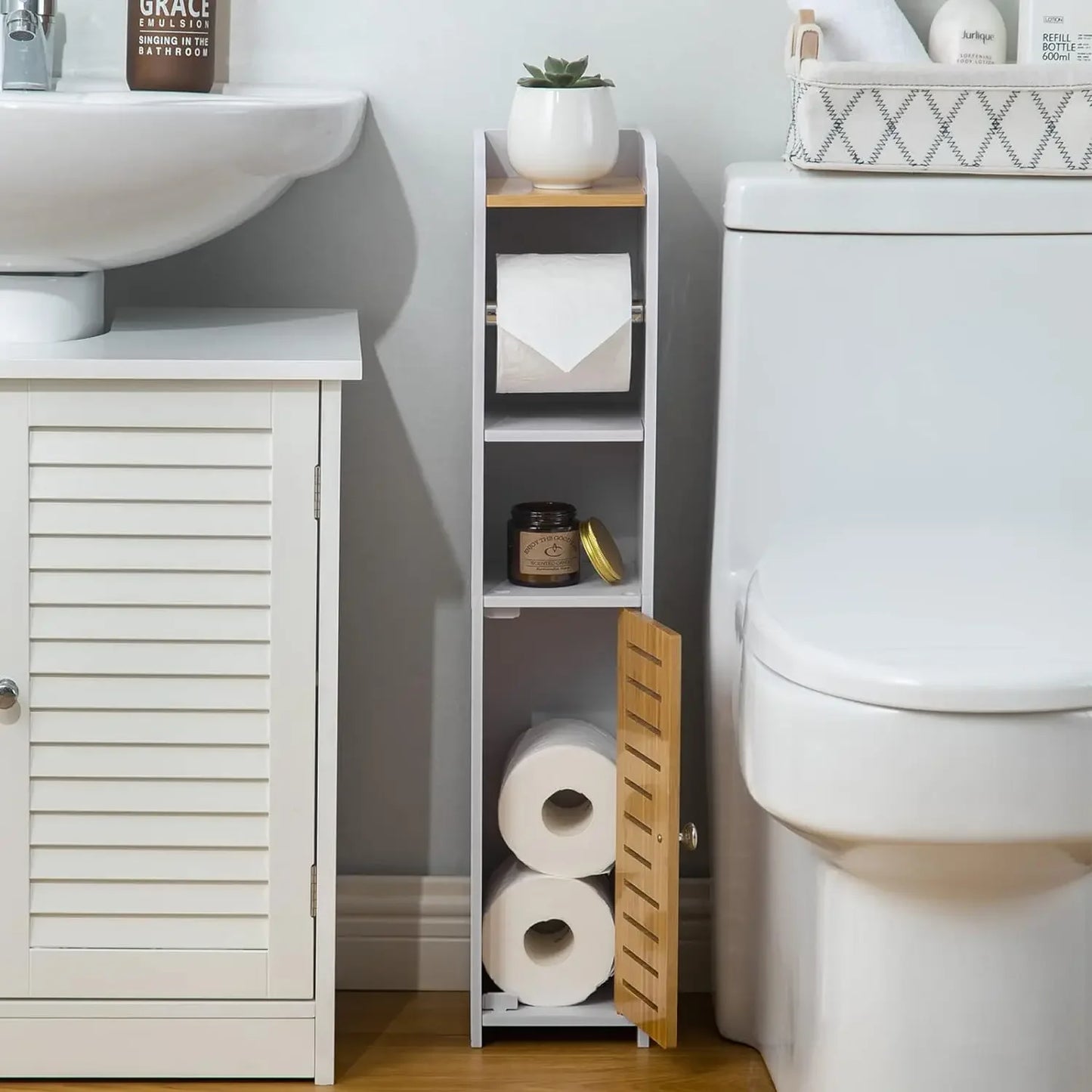 Small Bathroom Storage Cabinet