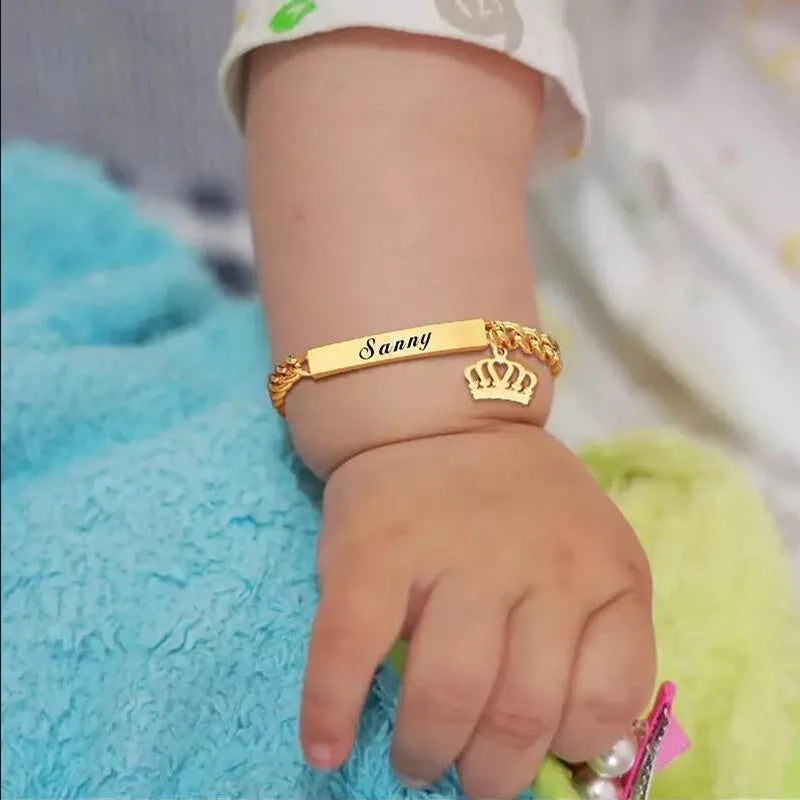 DUOYING Newborn Custom Name Bracelet