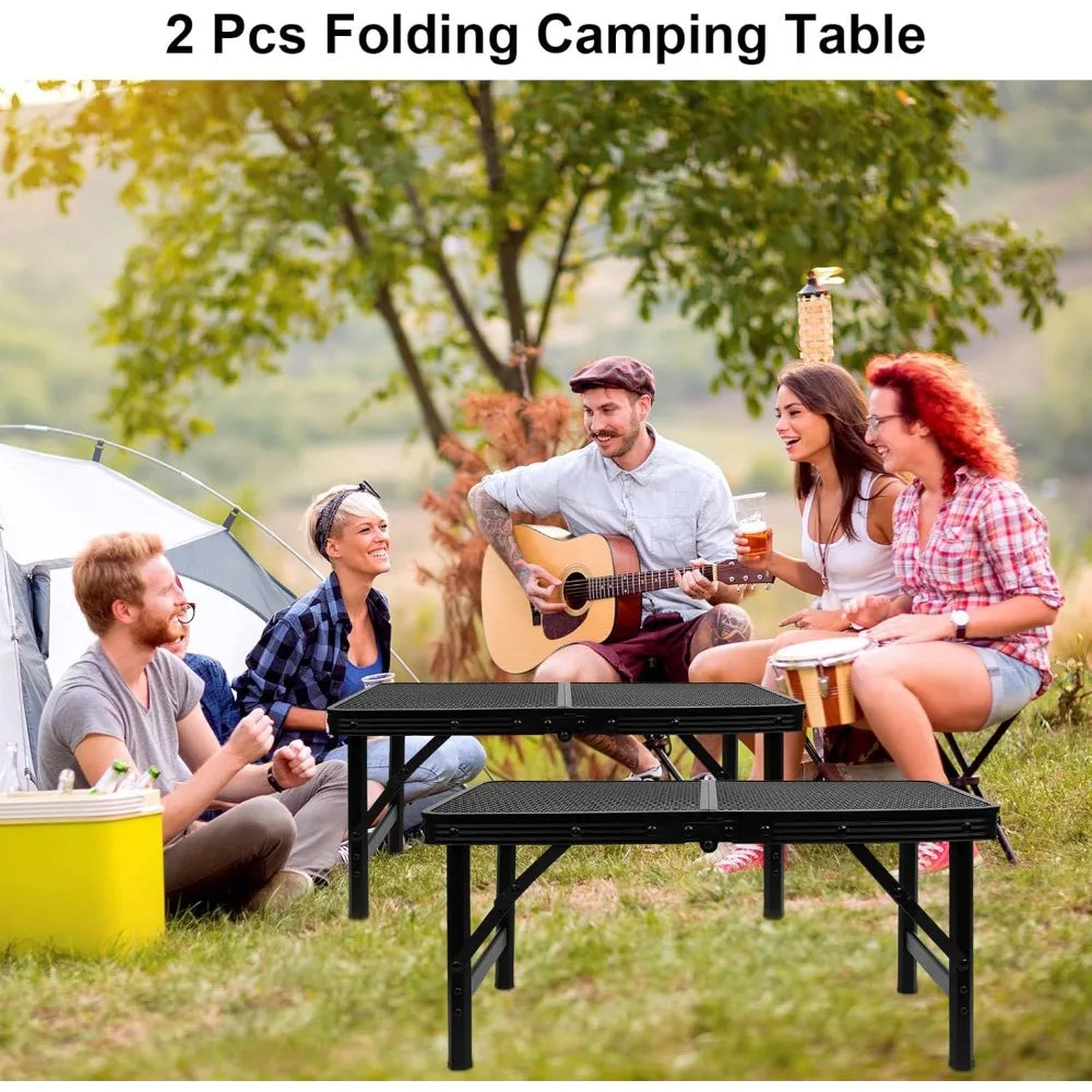 2 Pcs Grill  Folding Camping Table