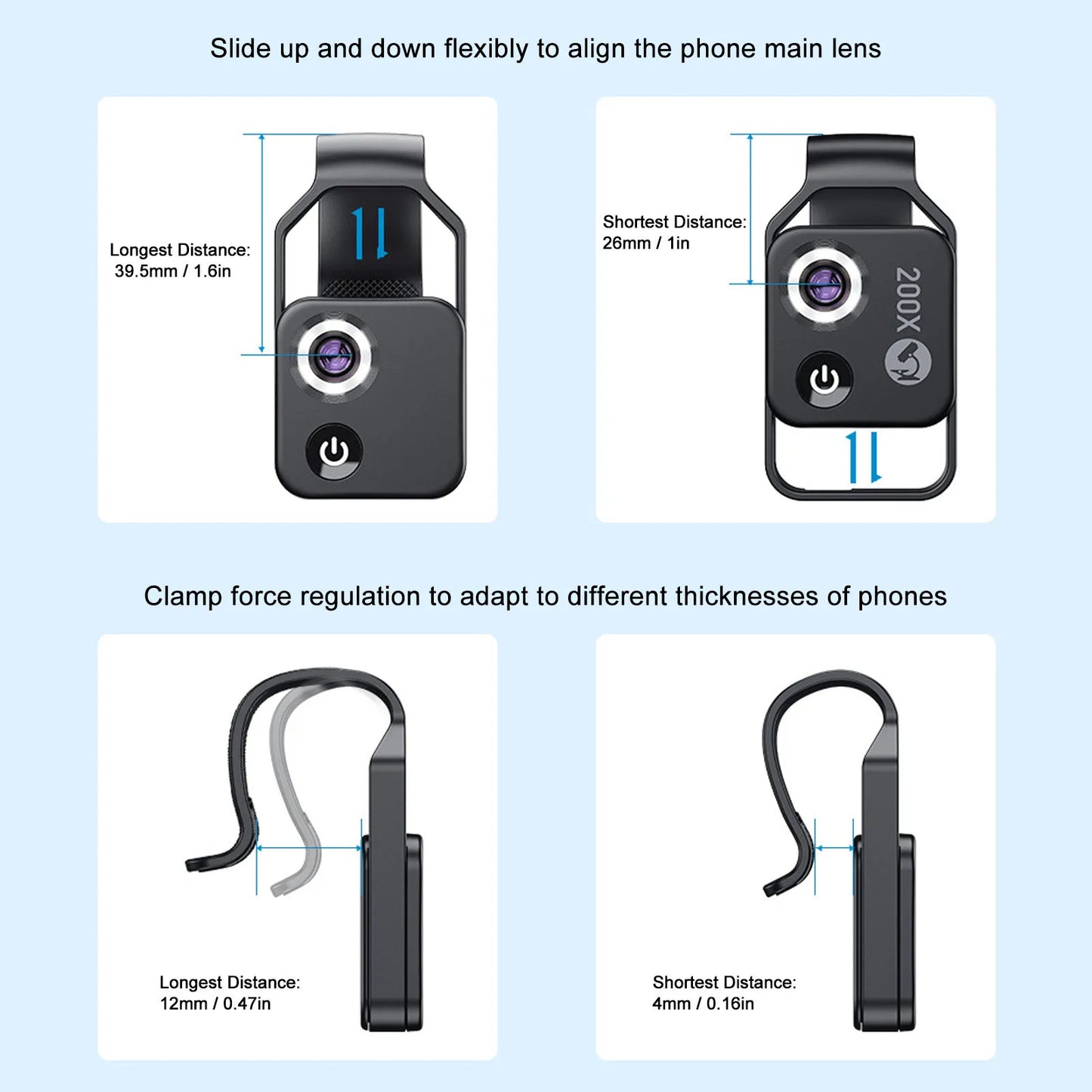 200X HD Pocket Microscope