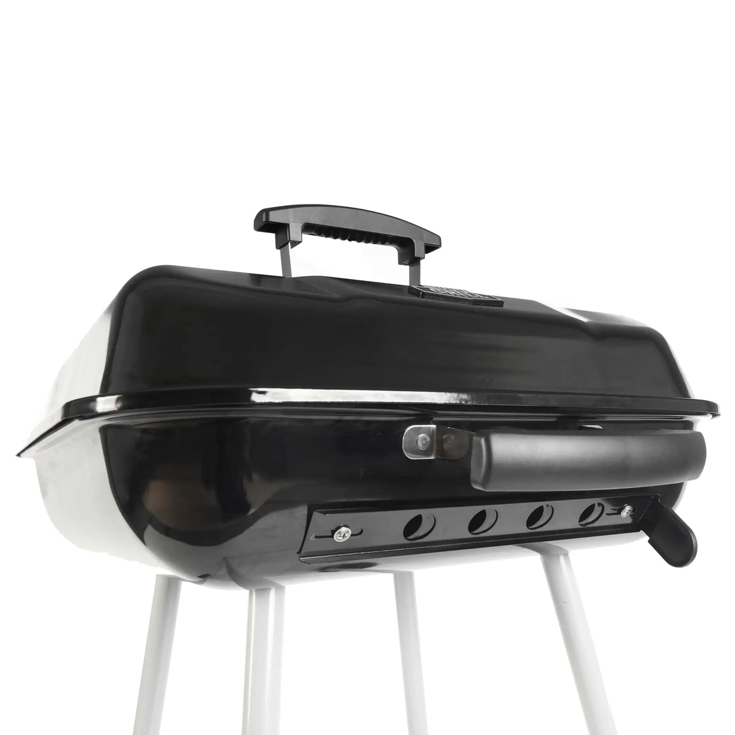 17.5" Square Steel Charcoal Grill with Wheels