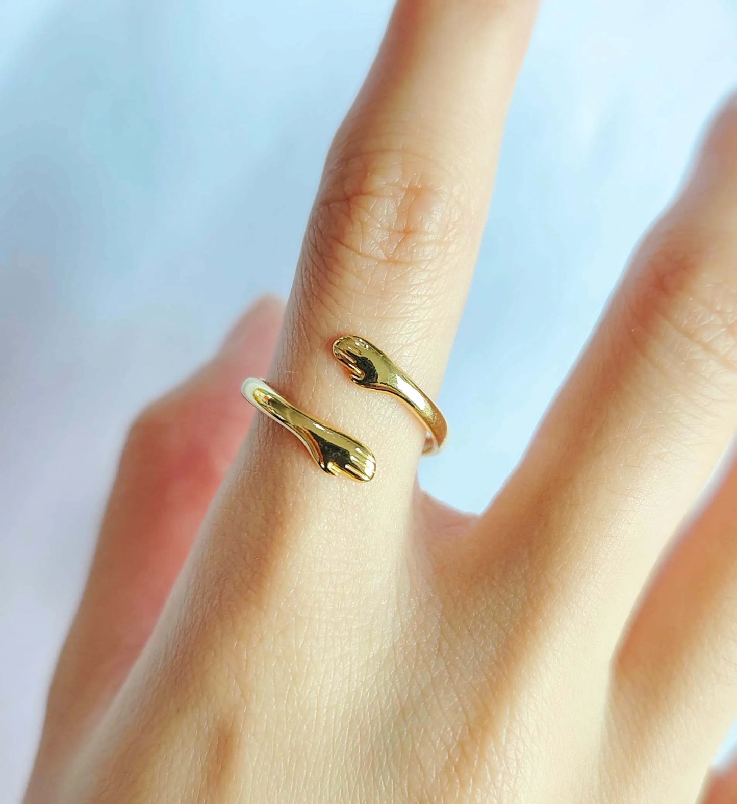 Stainless Steel Love Wind Ring