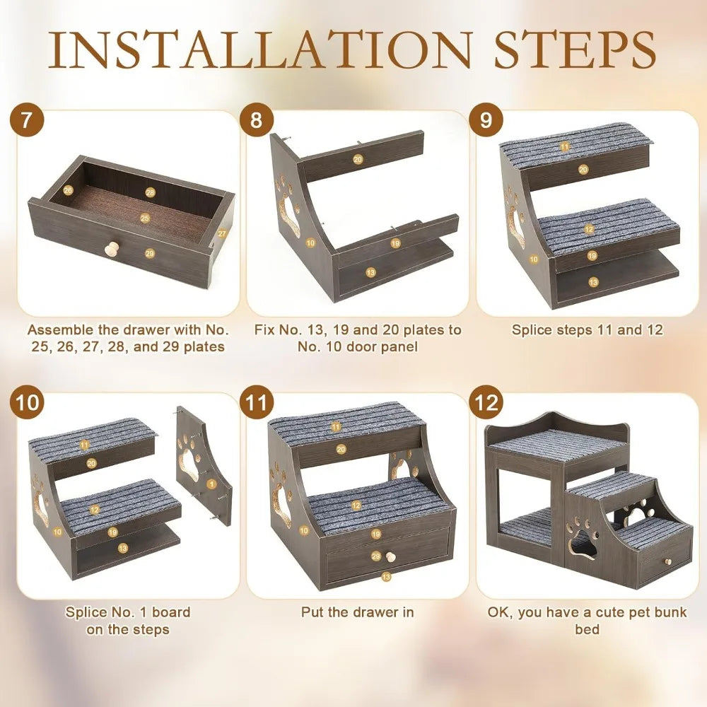 Multi-level Stairs for Cats and Dogs