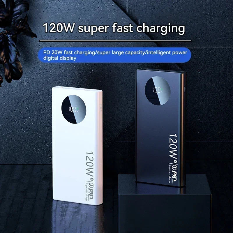 120W Super Fast Charging Thin and Light Portable Power Bank