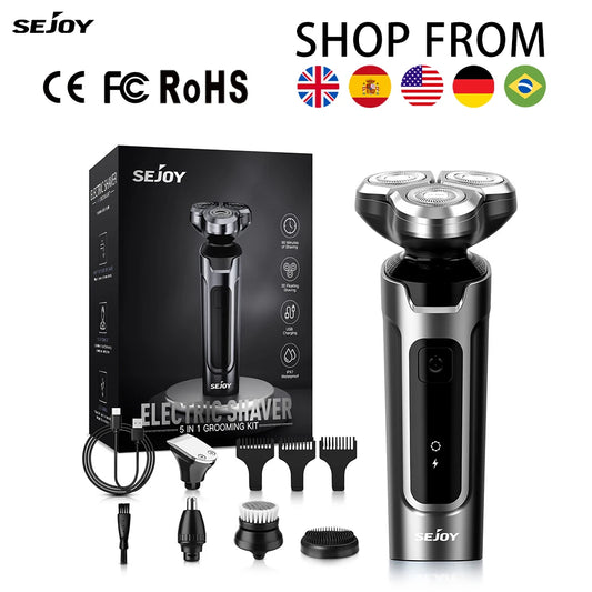 Sejoy 5 in 1 Electric Hair Clipper / Rechargeable Shaver For Men