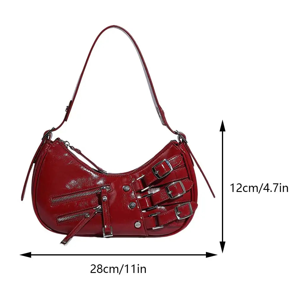 Women Retro Crescent Hobo Shoulder Bag