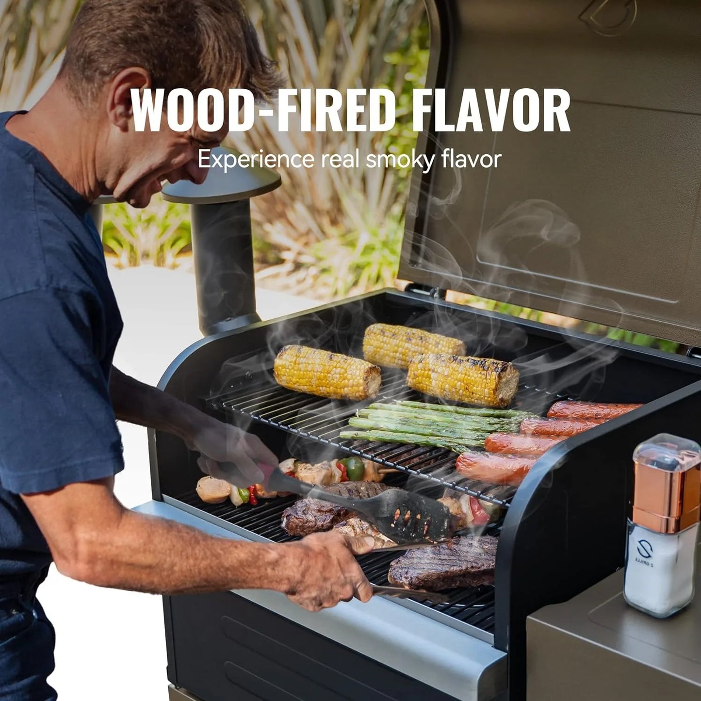 Z GRILLS Wood Pellet Grill Smoker with PID Controller 8-in-1