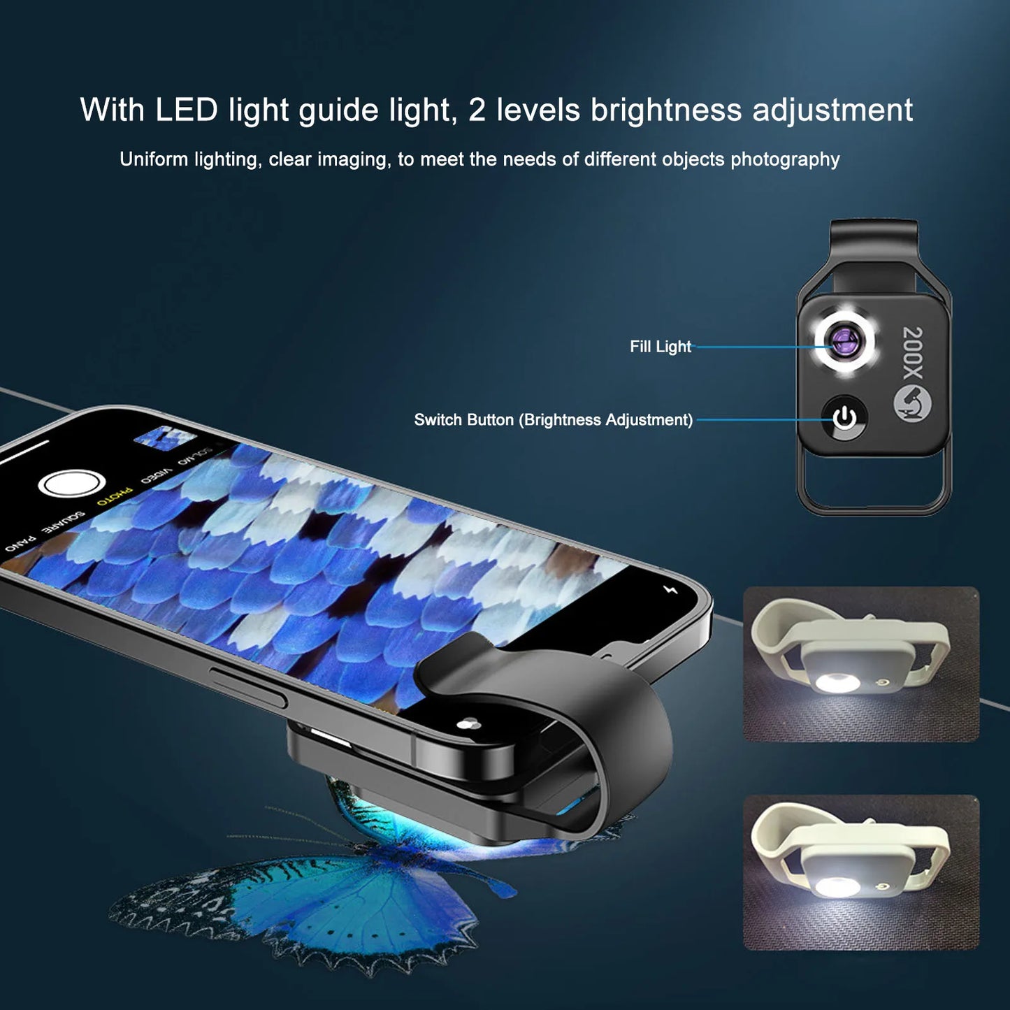 200X HD Pocket Microscope