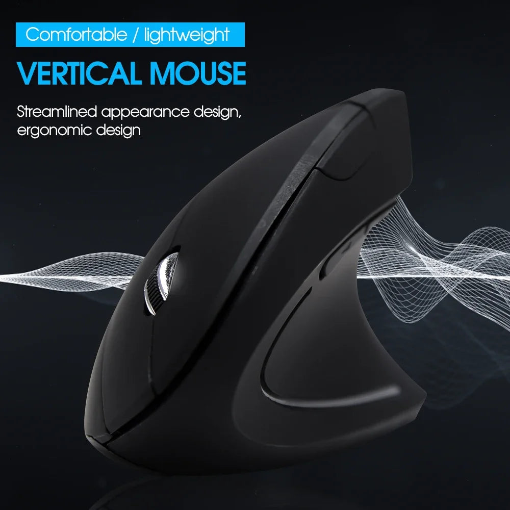 Wireless USB Ergonomic Upright Mouse