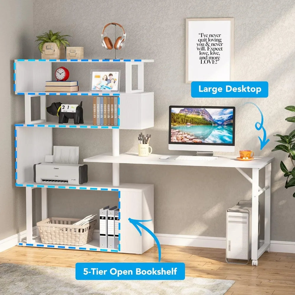 Rotating Computer Desk L-Shaped Desk