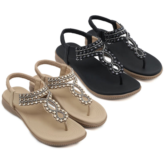 Womens Bohemian Style Anti-Slip Sandals