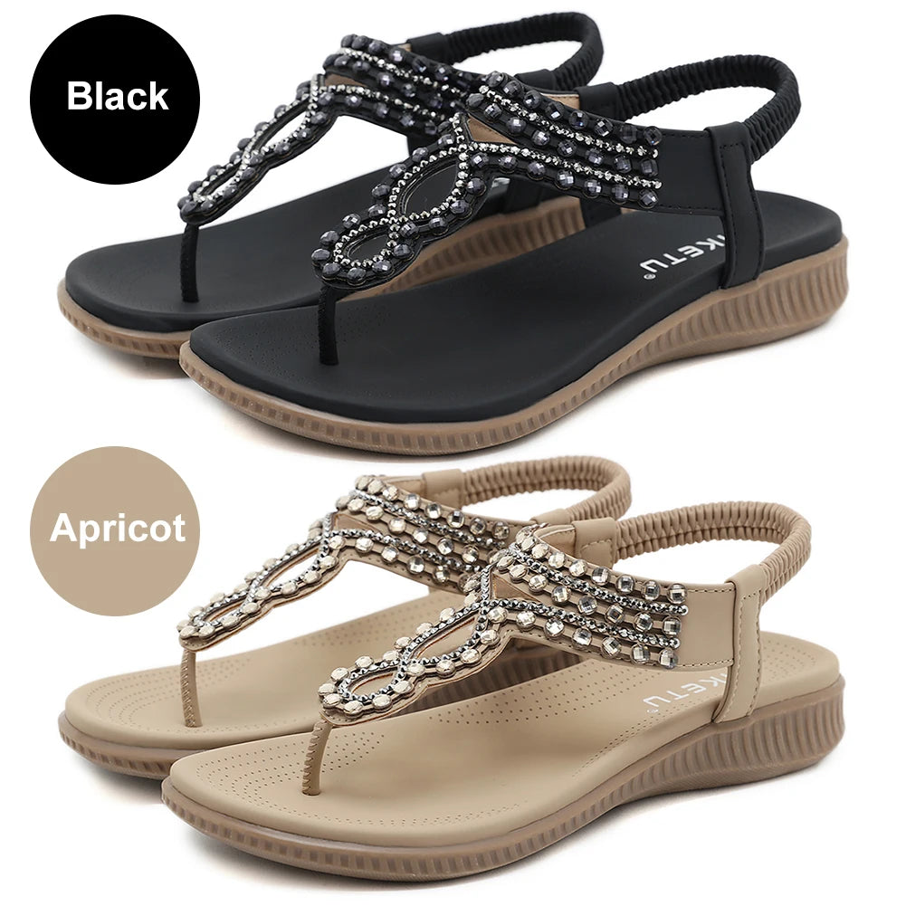 Womens Bohemian Style Anti-Slip Sandals