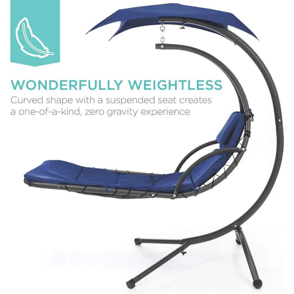 Hanging Curved Steel Lounge Chair