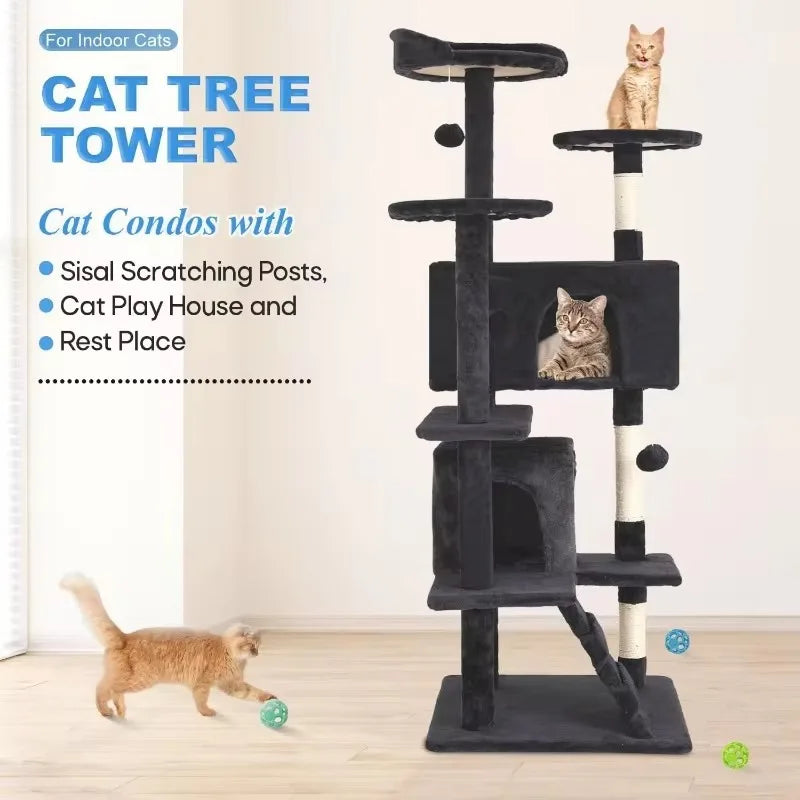 54in Multi-Level Scratching Post