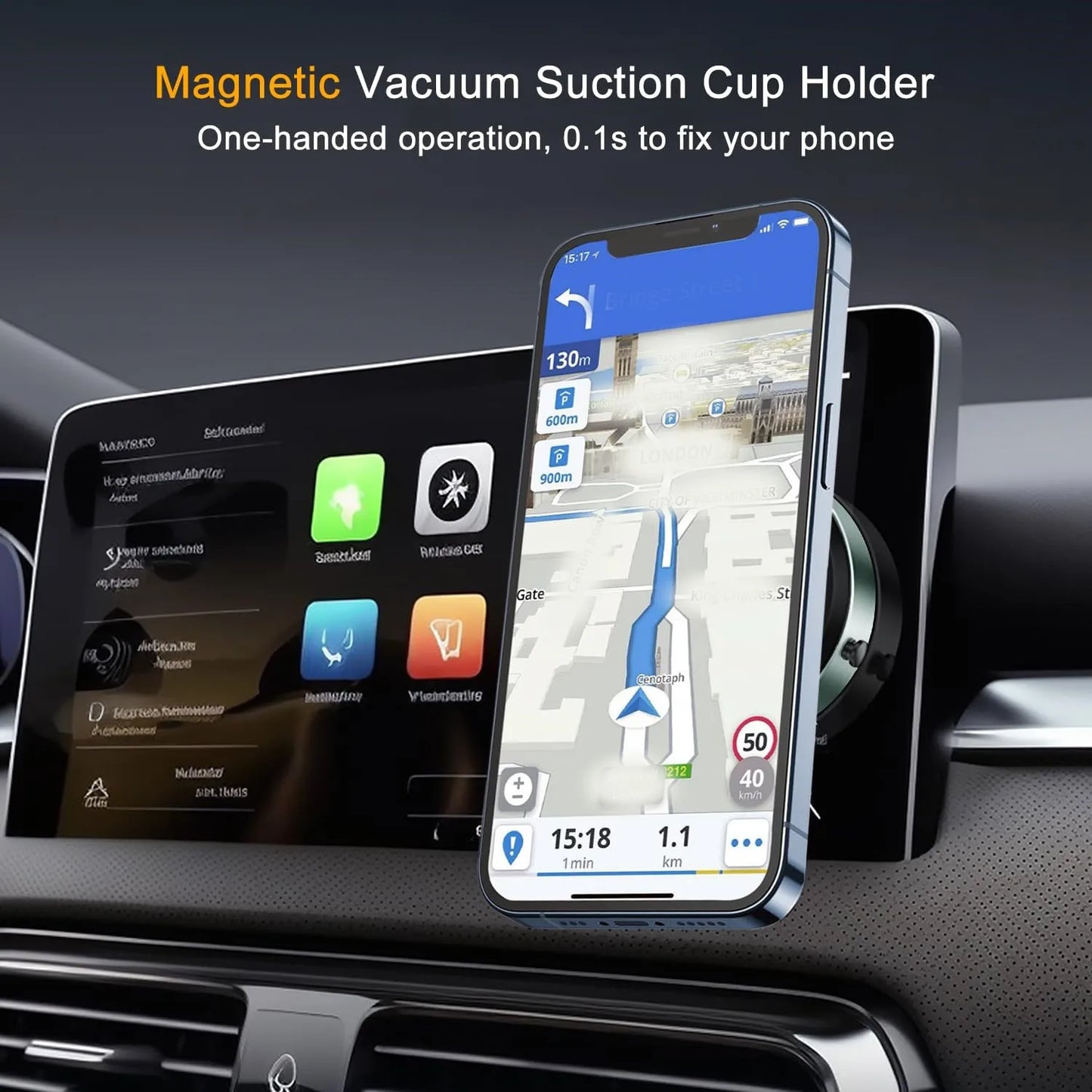 Magnetic Suction Cup Phone Mount