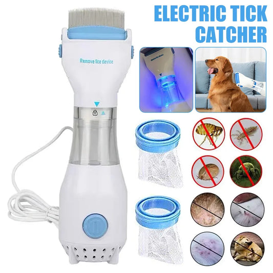 Electric Vacuum Lice and Flea Physical Removal Pet Groomer