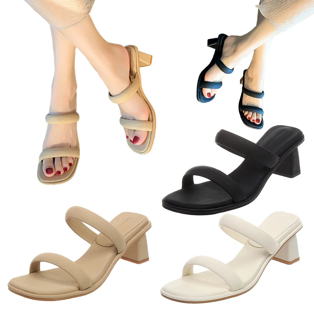 Comfortable Two Strap Open Toe Sandals