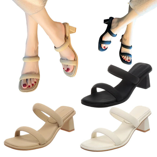 Comfortable Two Strap Open Toe Sandals