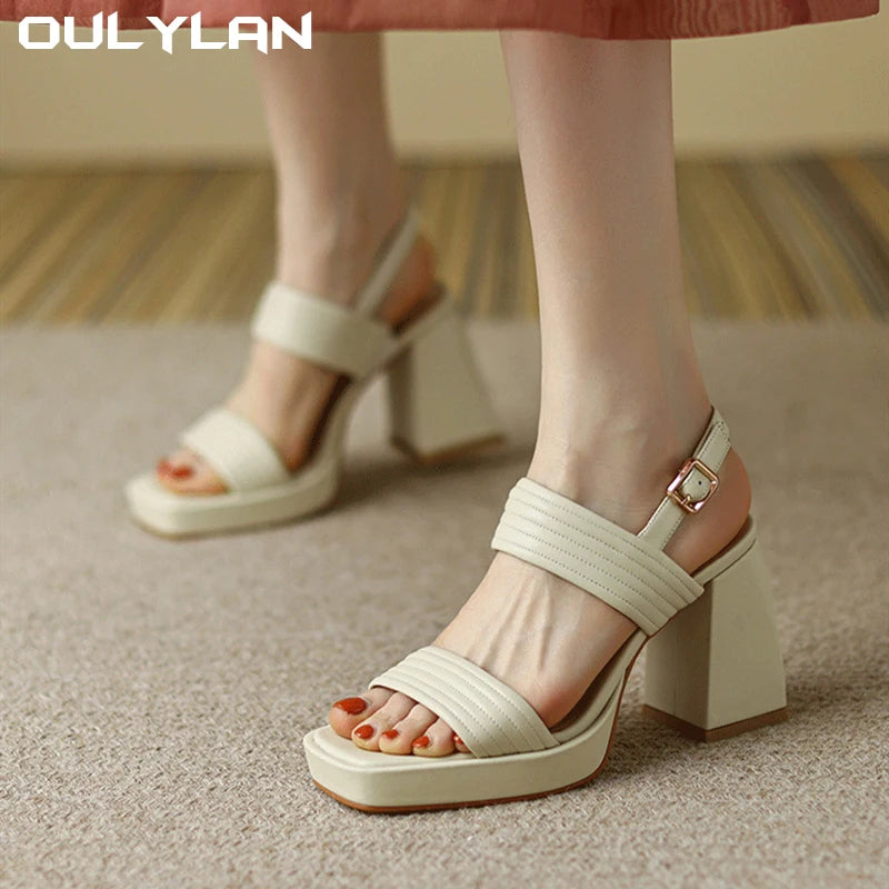 Women Fish Mouth Platform Heels