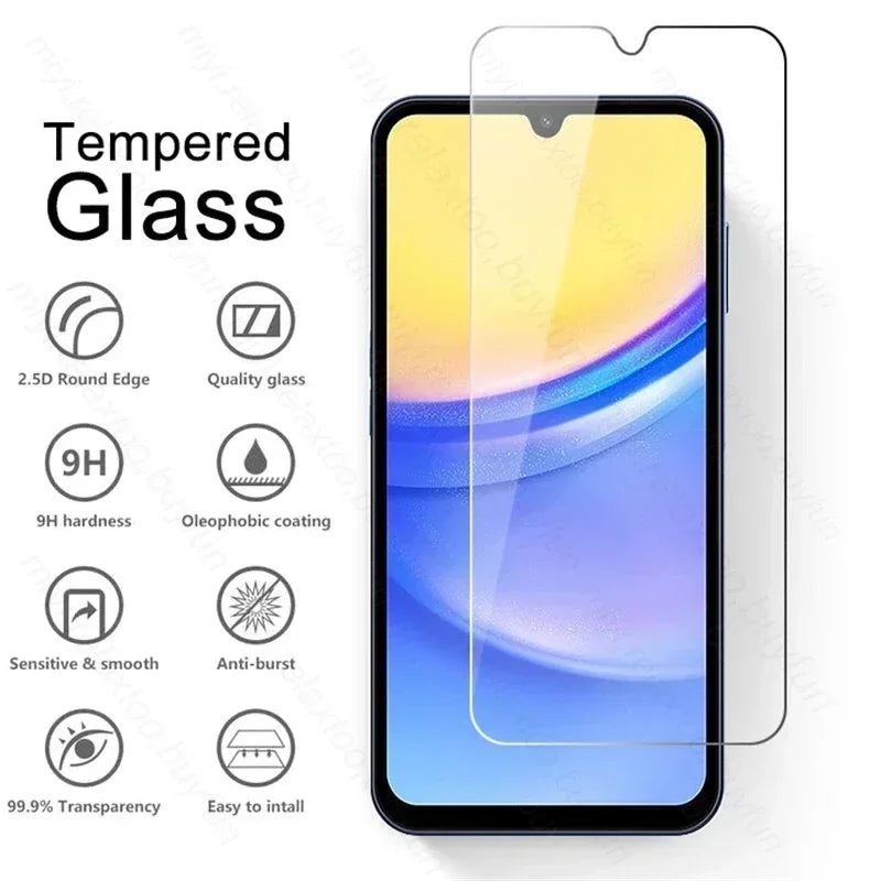 3PCS Tempered Glass Full Cover Screen Protector For Samsung