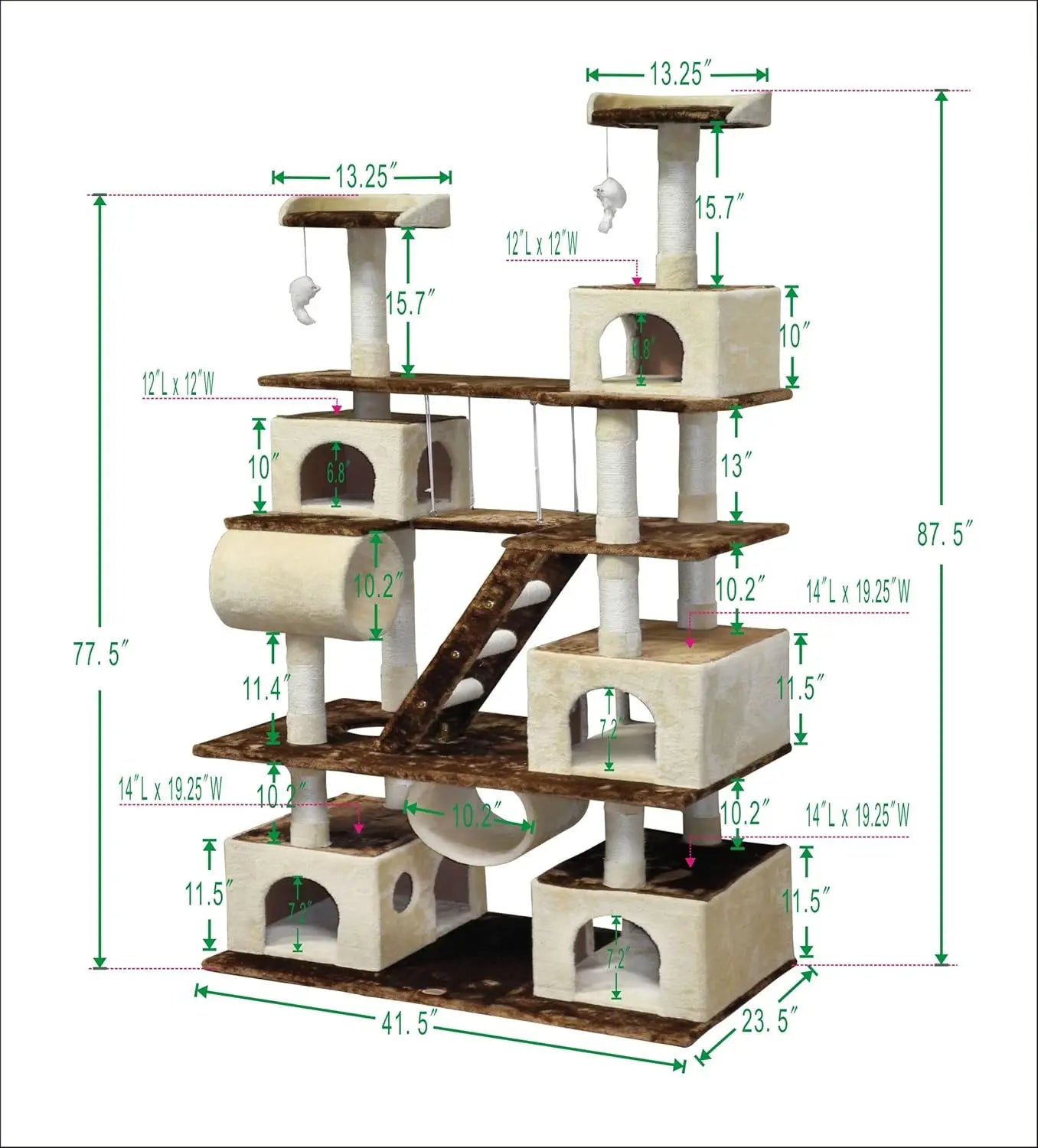 Pet Club Huge 87 Tall Cat Tree