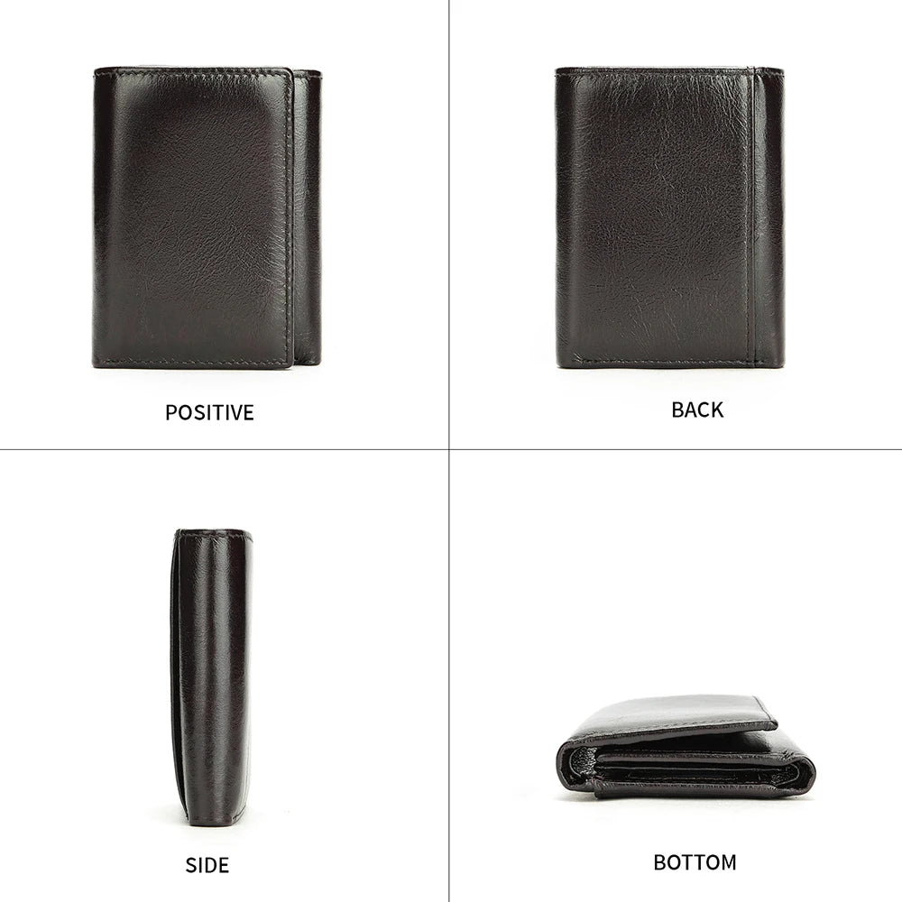 WESTAL RFID Mens Genuine Leather Wallet