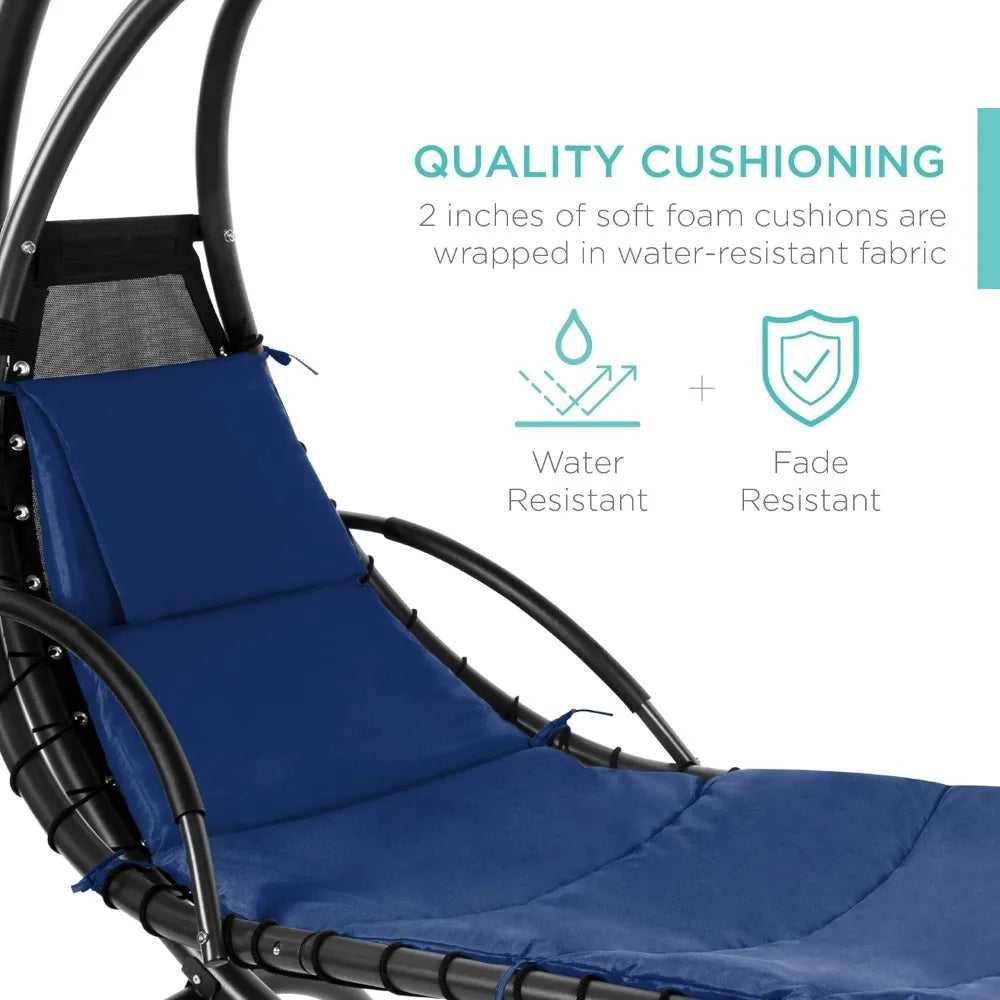 Hanging Curved Steel Lounge Chair